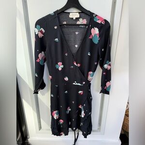 Sezame - Black wrap dress